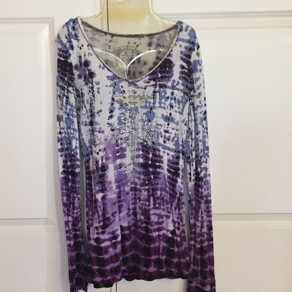 V Christina multi color Bling shirt